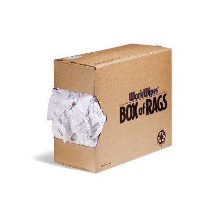 Workwipes Reclaimed White T-Shirt in Box 1 box WIP537